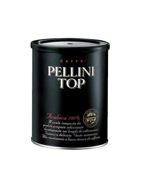 Mletá káva - Pellini Top 100% Arabica mletá dóza 250 g